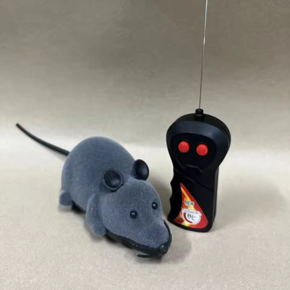 TuTuSol RC Cat Mouse Interactive Toy – Realistic Remote Control Plush Rat for Cats