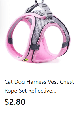 TuTuSol Cat & Dog Harness – Adjustable Soft Vest Harness for Cats & Small Dogs - TuTuSol Pet Supplies n' More!