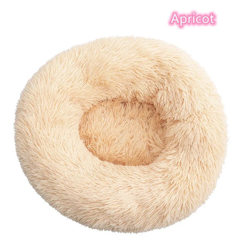 TuTuSol Donut Cat Bed – Super Soft Plush Calming Bed for Cats & Small Dogs, Machine Washable - TuTuSol Pet Supplies n' More!