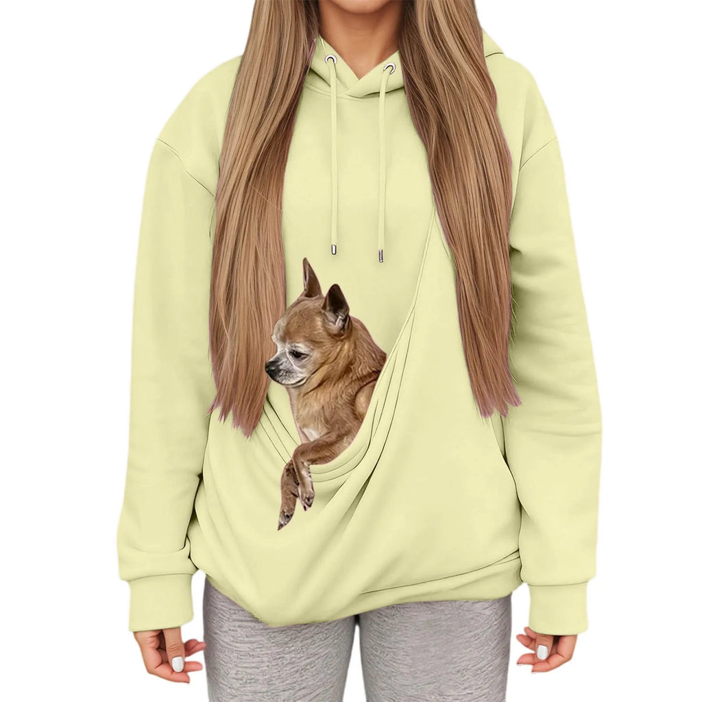 TuTuSol Pet Carrier Hoodie – Unisex Kangaroo Pouch Sweatshirt for Cats & Small Dogs - TuTuSol Pet Supplies n' More!
