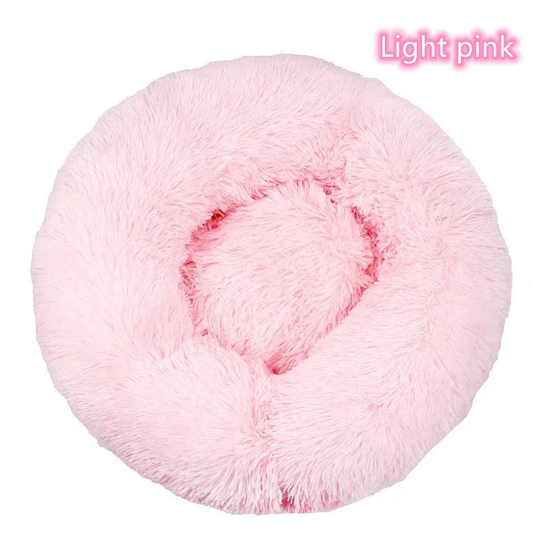TuTuSol Donut Cat Bed – Super Soft Plush Calming Bed for Cats & Small Dogs, Machine Washable - TuTuSol Pet Supplies n' More!