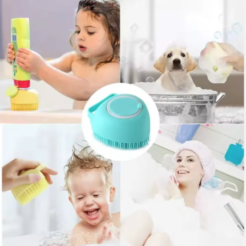 TuTuSol Silicone Dog Bath Massage Glove with Shampoo Dispenser – Gentle Grooming Brush for Dogs & Cats - TuTuSol Pet Supplies n' More!