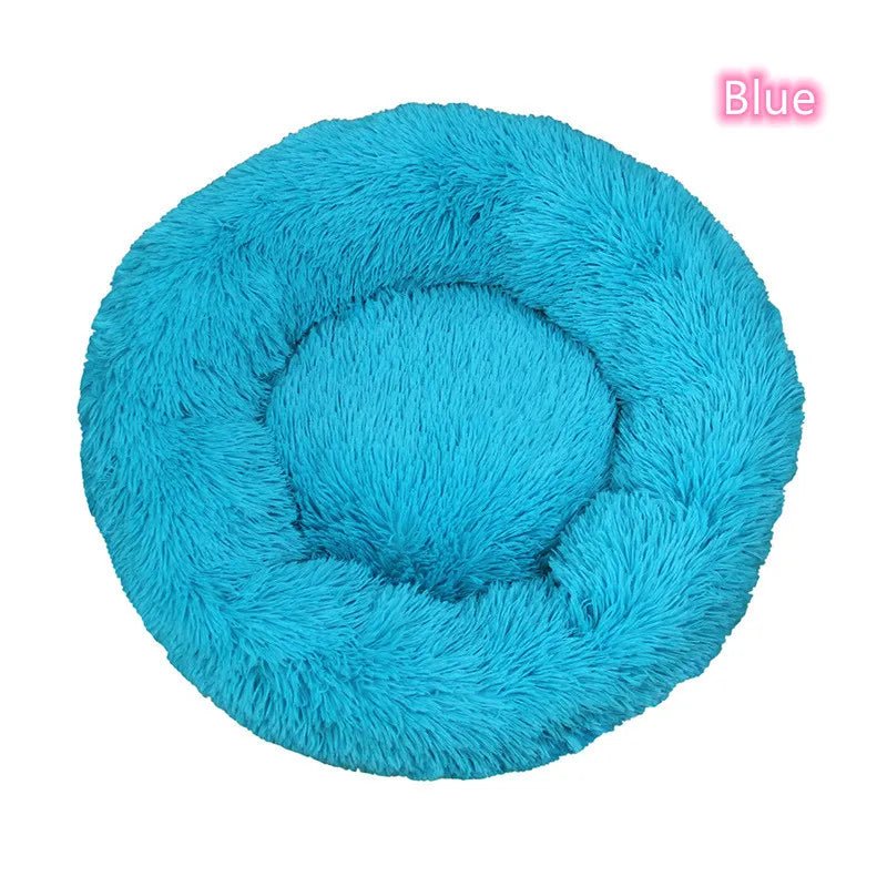 TuTuSol Donut Cat Bed – Super Soft Plush Calming Bed for Cats & Small Dogs, Machine Washable - TuTuSol Pet Supplies n' More!