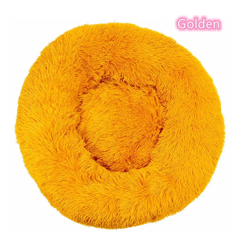 TuTuSol Donut Cat Bed – Super Soft Plush Calming Bed for Cats & Small Dogs, Machine Washable