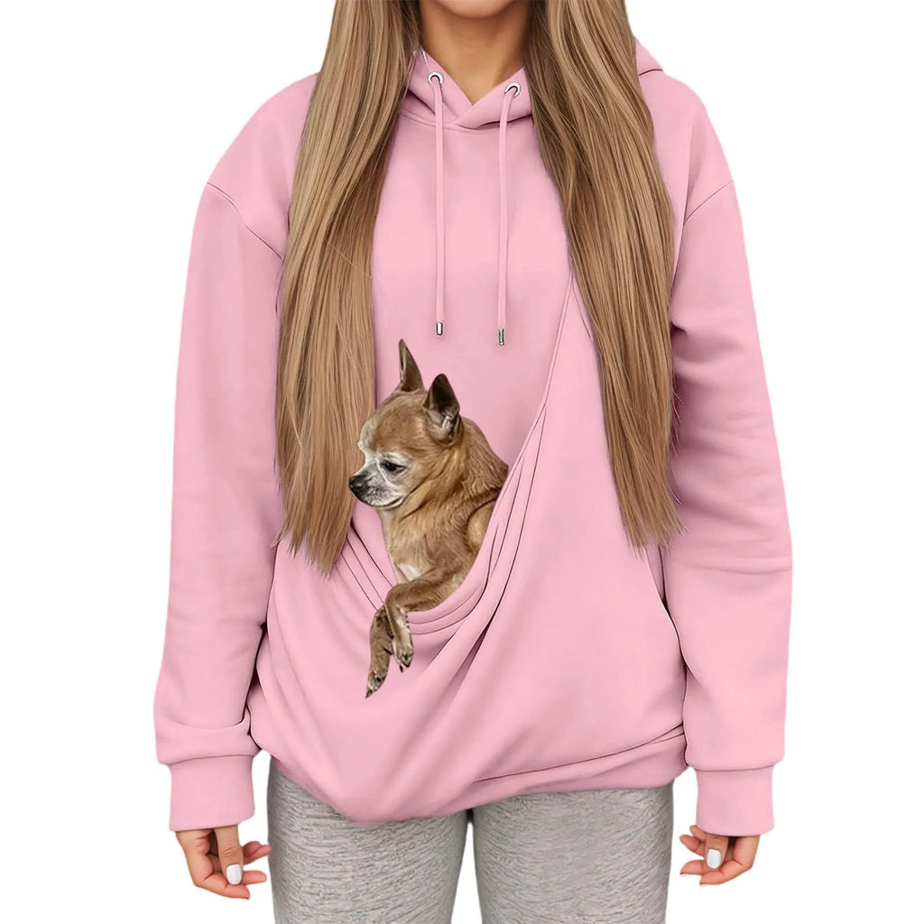 TuTuSol Pet Carrier Hoodie – Unisex Kangaroo Pouch Sweatshirt for Cats & Small Dogs - TuTuSol Pet Supplies n' More!