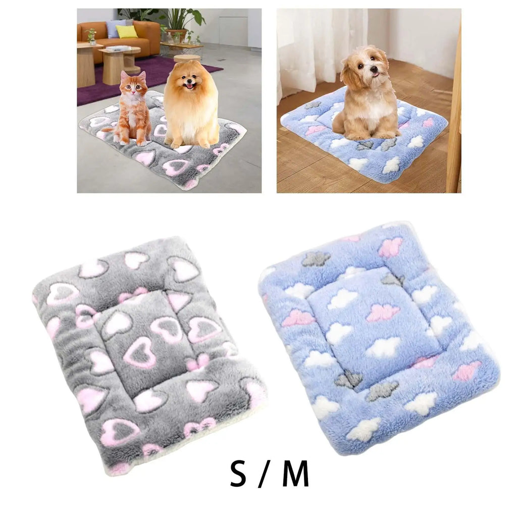 TuTuSol Warm Dog Bed Mat – Soft Plush Kennel Cushion Pad for Small Dogs, Cats & Kittens - TuTuSol Pet Supplies n' More!