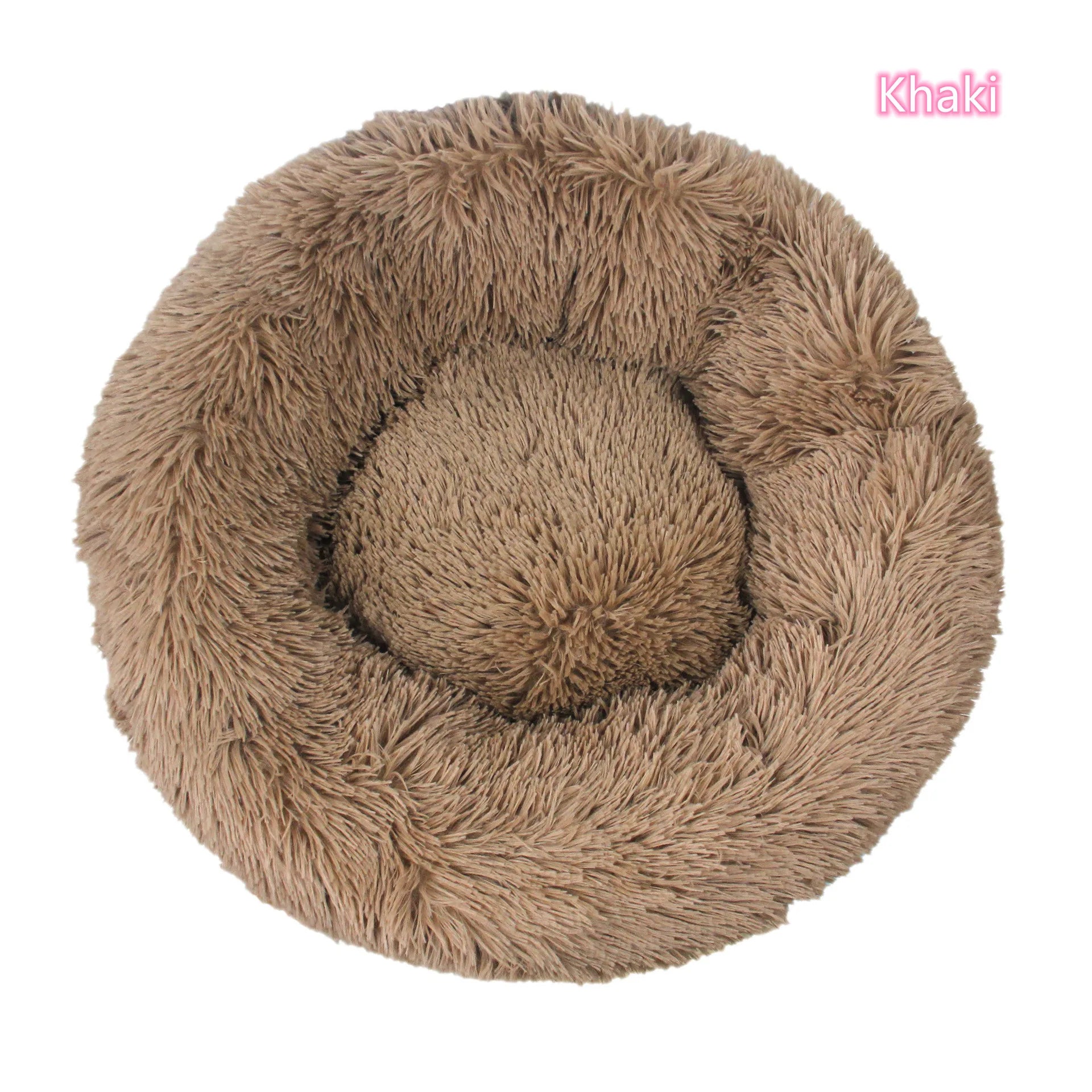 TuTuSol Donut Cat Bed – Super Soft Plush Calming Bed for Cats & Small Dogs, Machine Washable - TuTuSol Pet Supplies n' More!