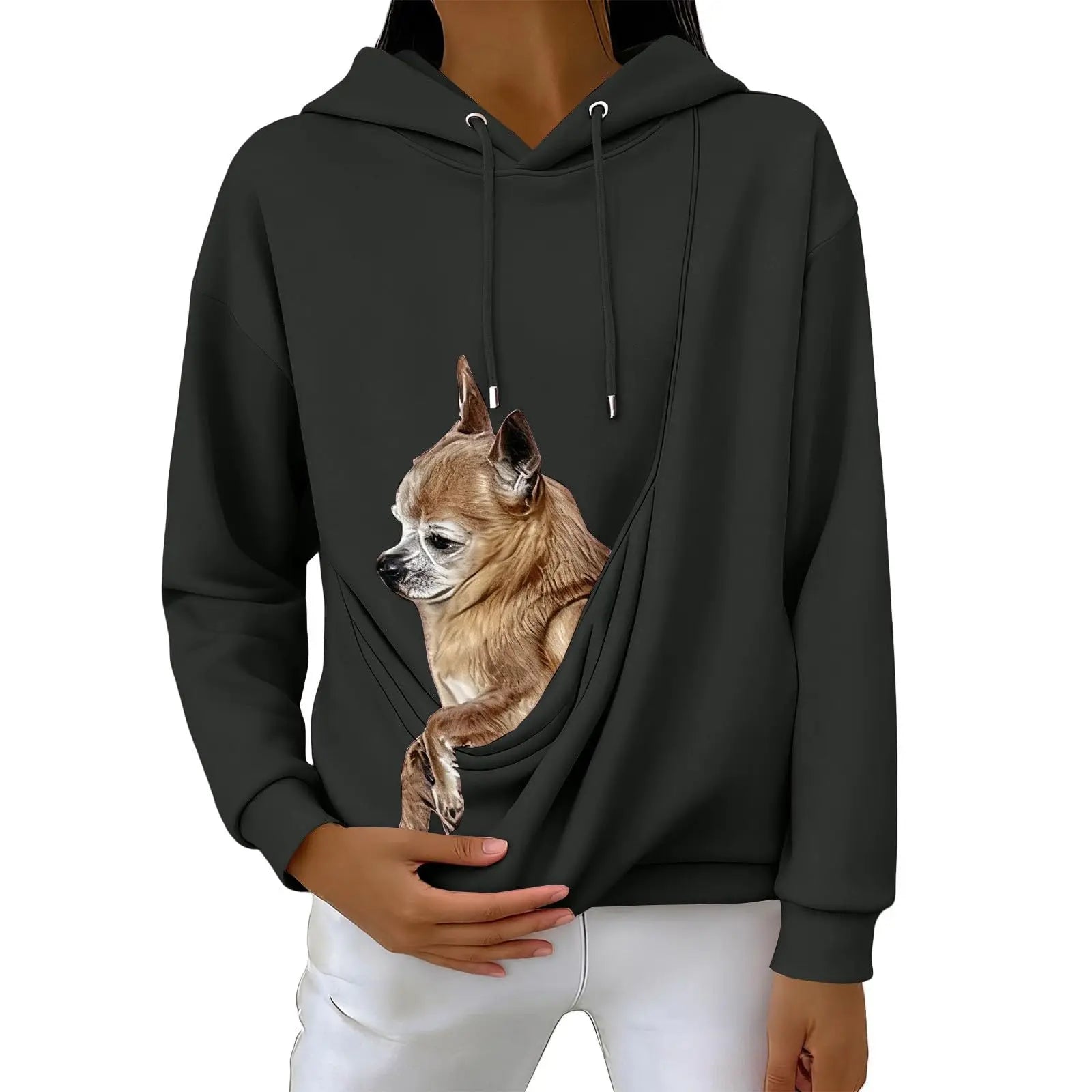 TuTuSol Pet Carrier Hoodie – Unisex Kangaroo Pouch Sweatshirt for Cats & Small Dogs - TuTuSol Pet Supplies n' More!