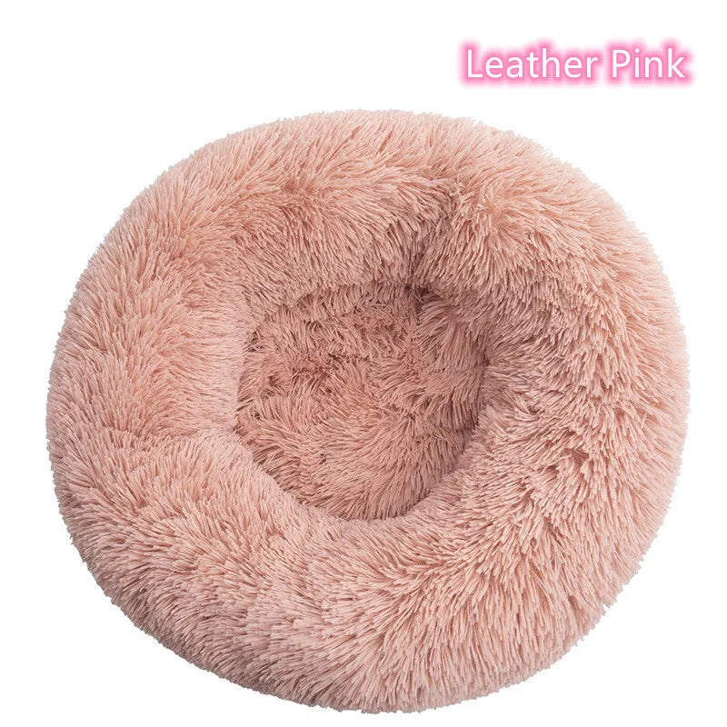 TuTuSol Donut Cat Bed – Super Soft Plush Calming Bed for Cats & Small Dogs, Machine Washable