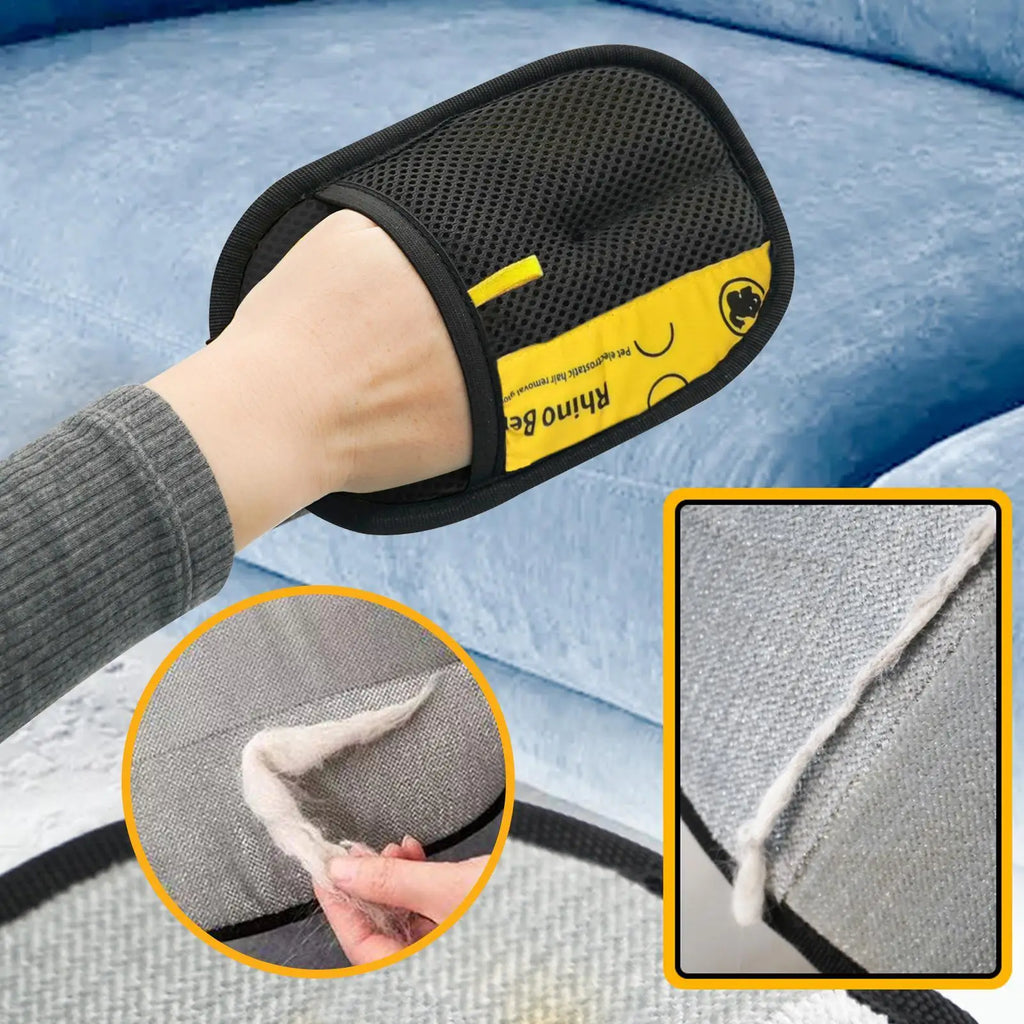 TuTuSol Electrostatic Cat Grooming Gloves – Double-Sided Pet Hair Remover Mitt (2-Pack)
