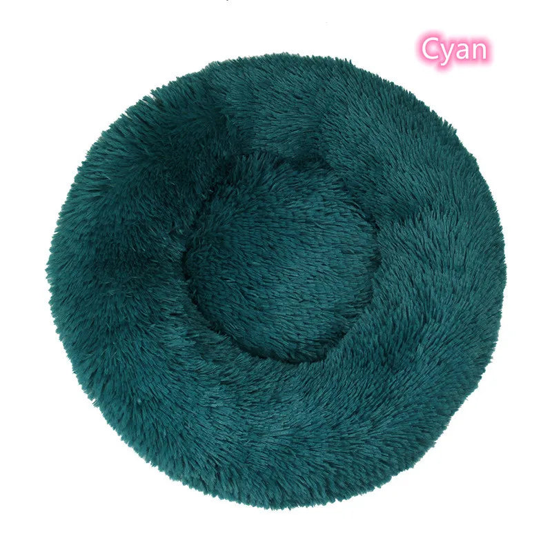 TuTuSol Donut Cat Bed – Super Soft Plush Calming Bed for Cats & Small Dogs, Machine Washable