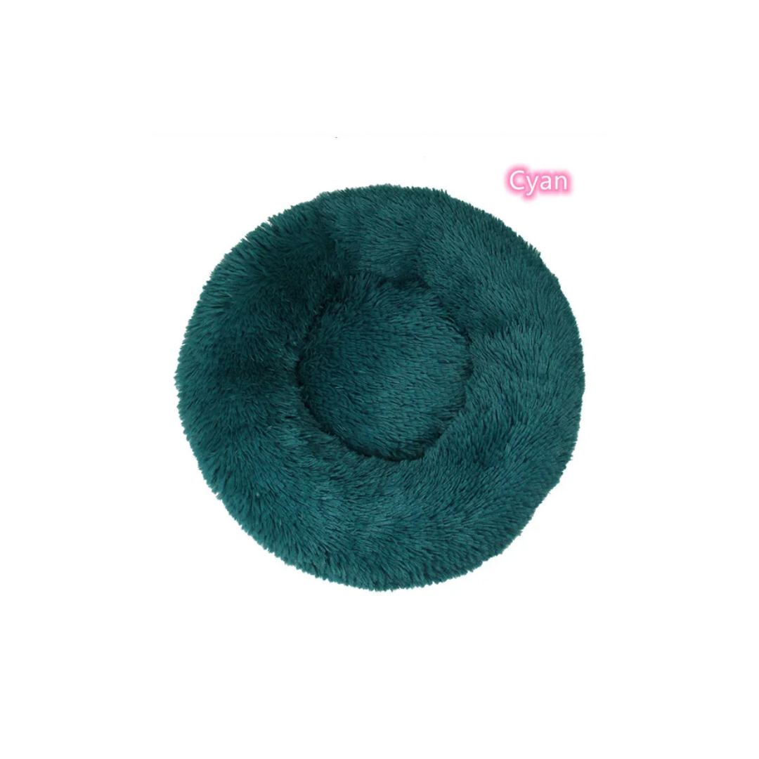 TuTuSol Donut Cat Bed – Super Soft Plush Calming Bed for Cats & Small Dogs, Machine Washable