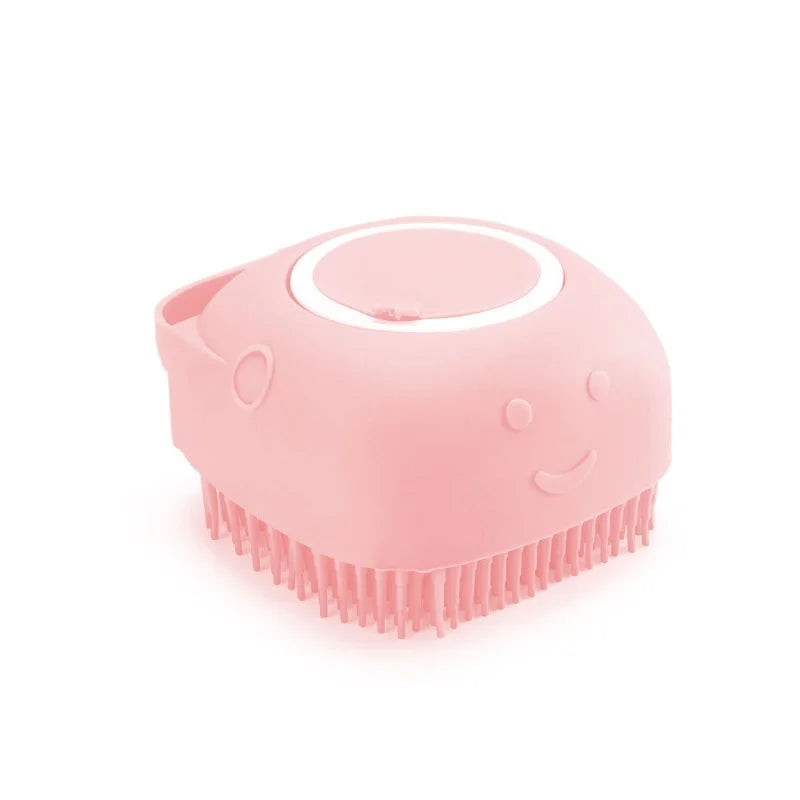 TuTuSol Silicone Dog Bath Massage Glove with Shampoo Dispenser – Gentle Grooming Brush for Dogs & Cats